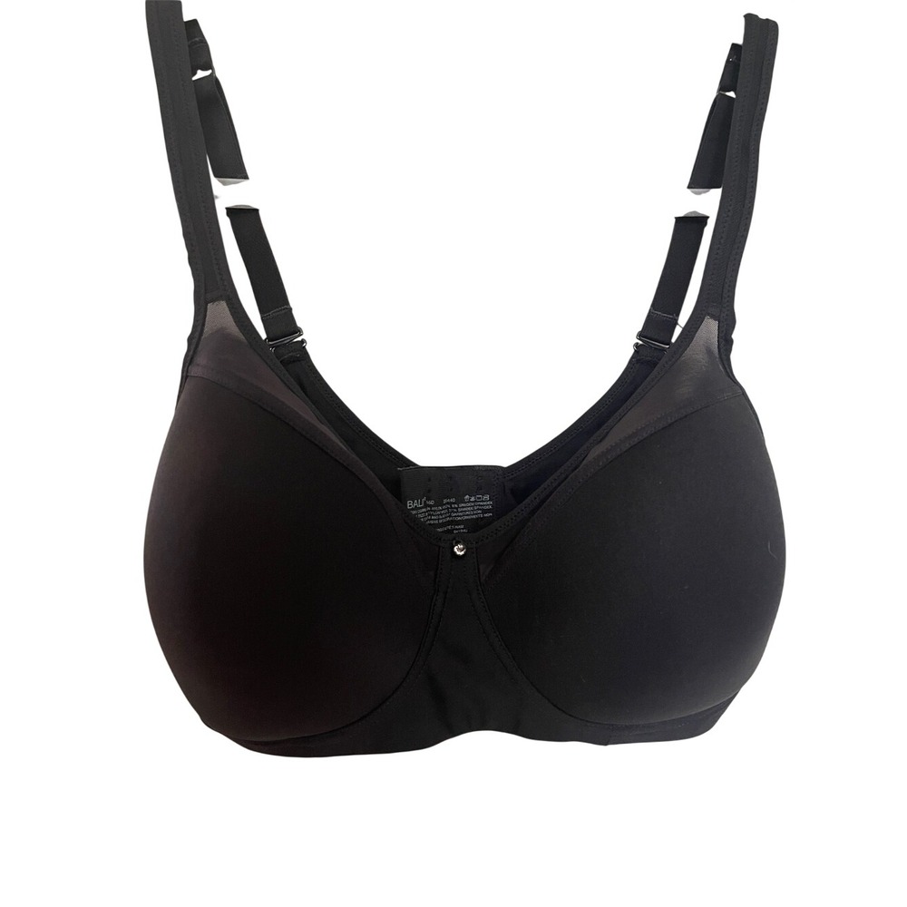 Bali Black Wireless Bra 36D